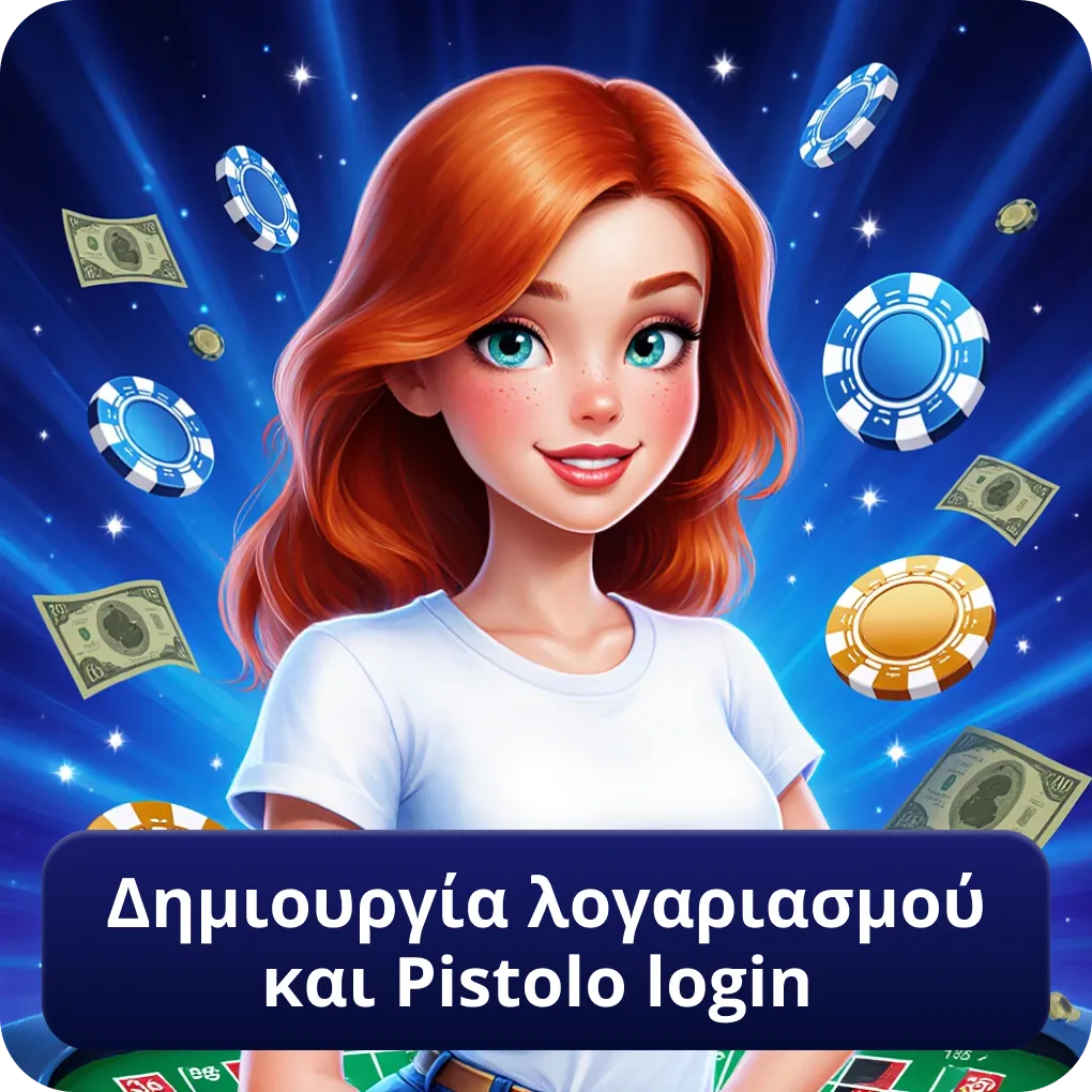 Δημιουργία λογαριασμού και Pistolo login